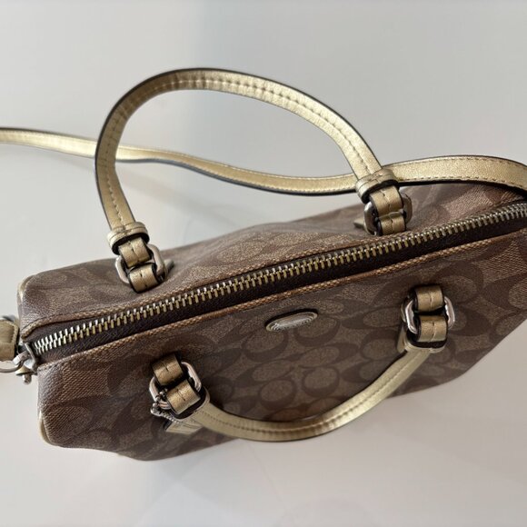 Coach Peyton Signature Bennett Mini Satchel (F49862) - Picture 2 of 11